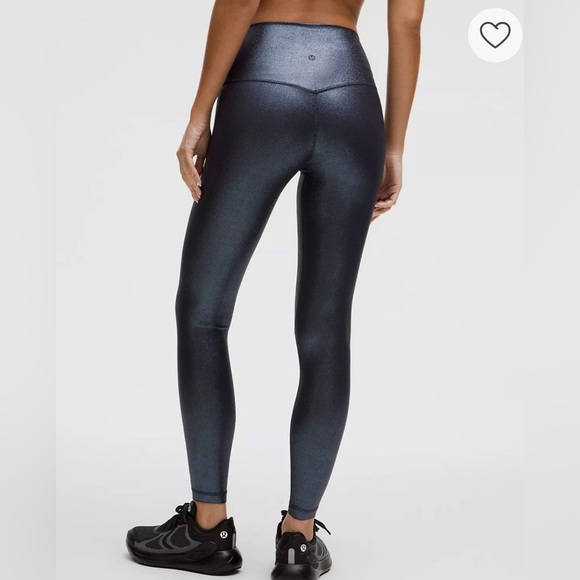 Lululemon Align Rib HR 28’’ Radiate Foil Print Black Night Size 8 - Picture 2 of 12